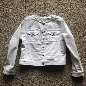 White jean jacket